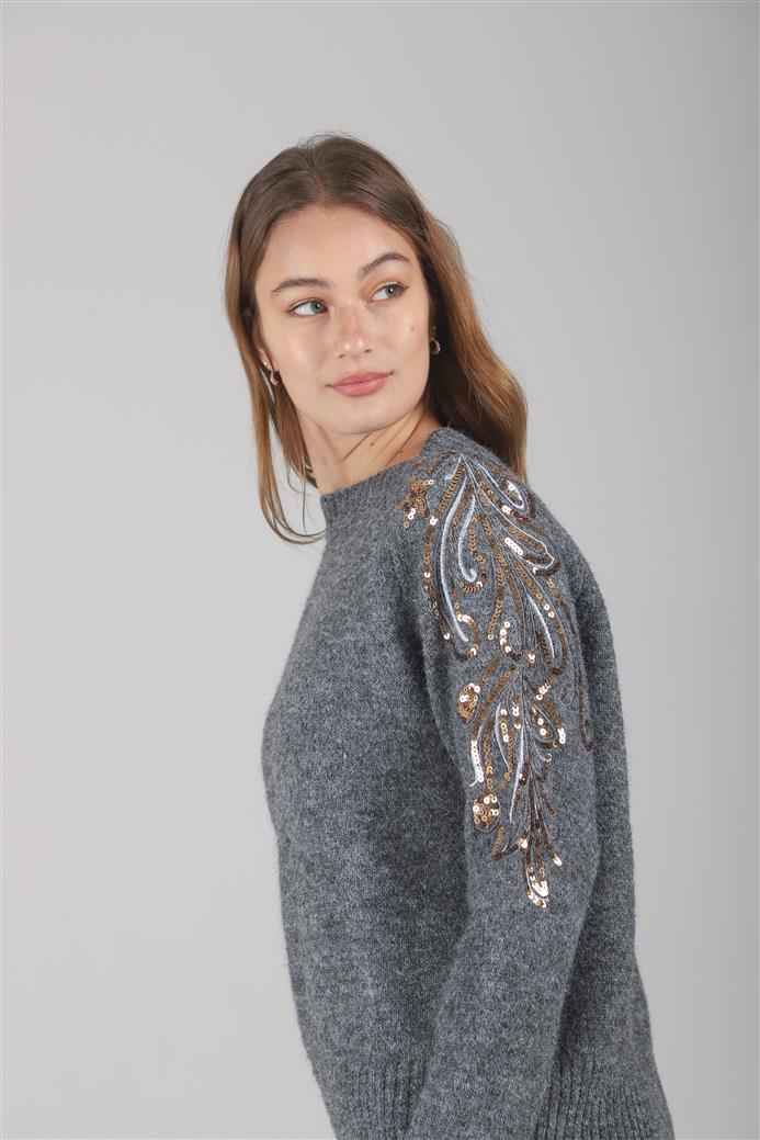 Sweater Vitro Bordado c/ Lentejuelas GUL671
