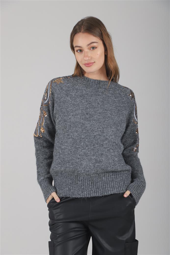 Sweater Vitro Bordado c/ Lentejuelas GUL671