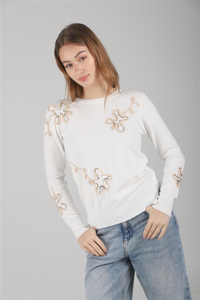 Sweater FENNY Bremer Bordado c/ Lentejuelas GUL682