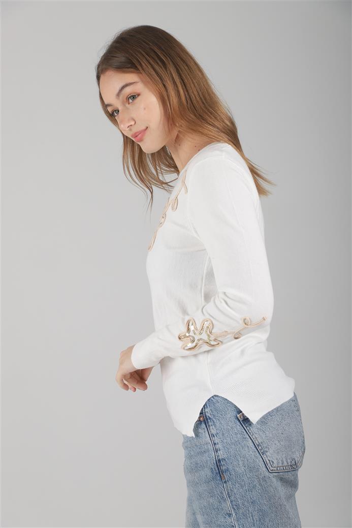 Sweater FENNY Bremer Bordado c/ Lentejuelas GUL682
