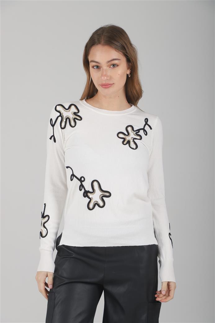 Sweater FENNY Bremer Bordado c/ Lentejuelas GUL682