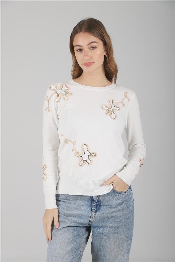 Sweater FENNY Bremer Bordado c/ Lentejuelas GUL682