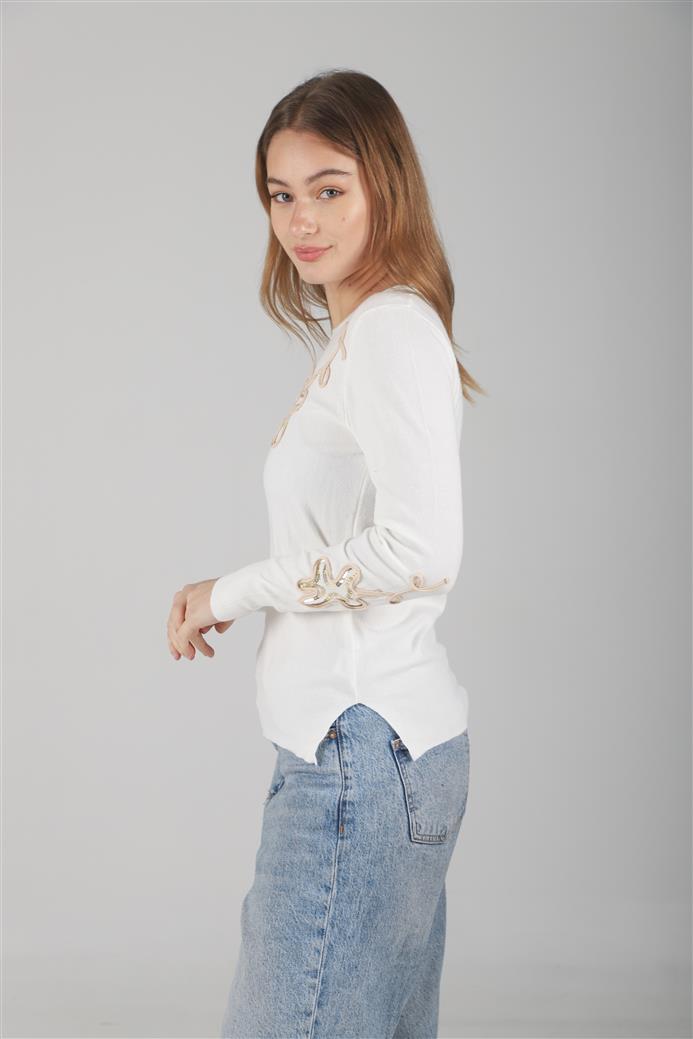 Sweater FENNY Bremer Bordado c/ Lentejuelas GUL682
